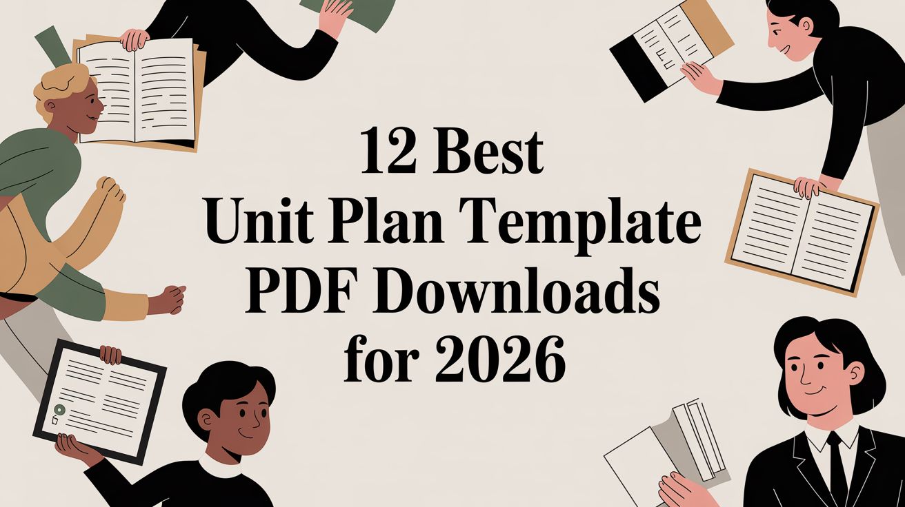 12 Best Unit Plan Template PDF Downloads for 2026 | Tutorbase